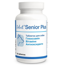 Таблетки для літніх собак Dolvit Senior Plus вітамінний комплекс із глюкозаміном №90 Dolfos 
