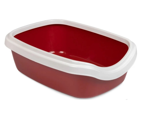 Туалет для котов и кошек Comfort М  41х30х13.5 см бордо Природа