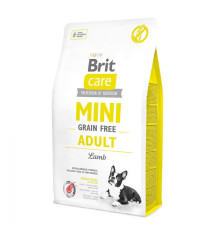 Сухий корм для собак Mini Grain Free Adult Lamb з ягнятком 2 кг Brit Care