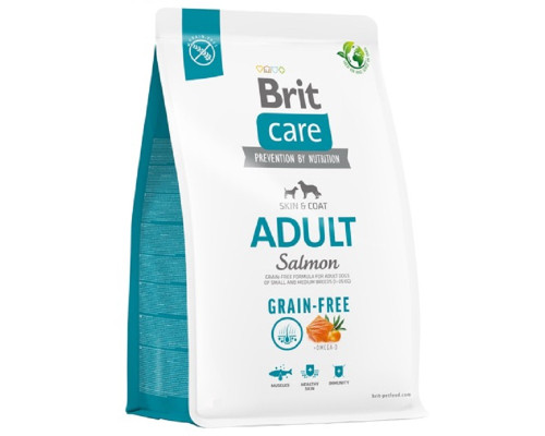 Сухой корм для собак Dog Grain-free Adult с лососем 3 кг Brit Care
