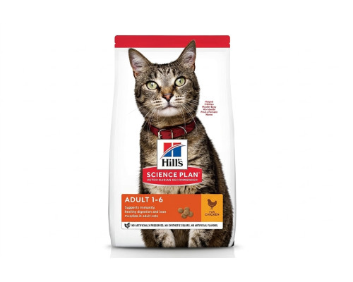 Сухой корм для котов Feline Adult с курицей 15 кг Hill's Science Plan