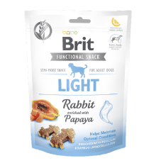 Ласощі для собак Functional Snack Light контроль ваги з кроликом та папайєю 150 г Brit Care