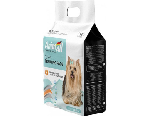 Пелюшки для собак і цуценят Puppy Training Pads 60*60 см 10 штук AnimAll