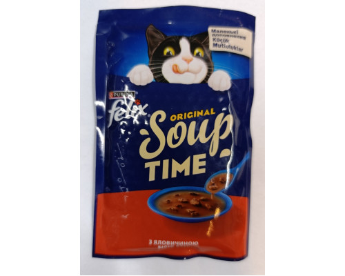 Корм для котів Felix Soup Beef суп з яловичиною 48 г Purina