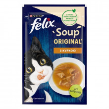 Корм для котів Felix Soup Chicken суп з куркою 48 г Purina