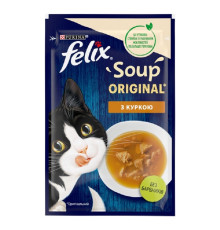 Корм для котів Felix Soup Chicken суп з куркою 48 г Purina