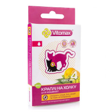 Краплі на холку Vitomax Eco від бліх та кліщів для кошенят №4 Vitomax