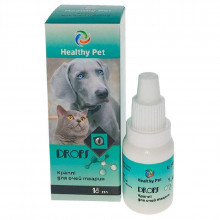 Капли для глаз кошек и собак с ионами серебра 15 мл Healthy Pet