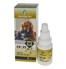 Краплі для вух кішок та собак з іонами срібла 15 мл Healthy Pet