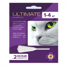 Ультимейт Ultimate капли от блох, клещей, вшей и власоедов для кошек 1-4 кг 0,6 мл