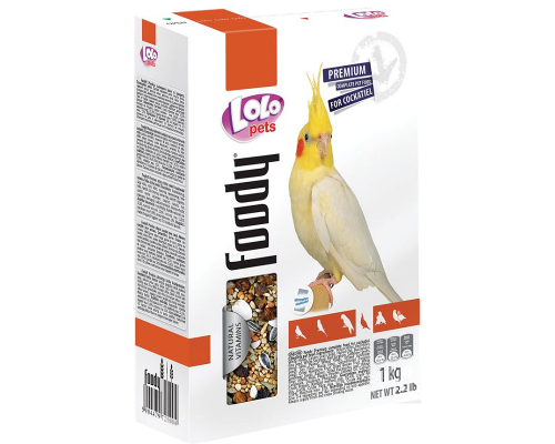 Корм полнорационный для нимф с натуральными витаминами 1 кг Lolo Pets