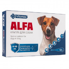 Капли на холку Vitomax Alfa для собак 4 - 10 кг №1 Vitomax