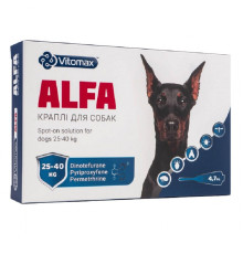 Краплі на холку Vitomax Alfa для собак 25 - 40 кг №1 Vitomax