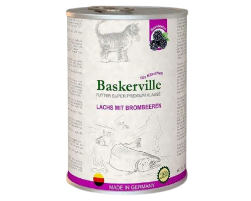 Корм для кошенят Lachs Mit Brombeeren лосось з ожиною 400 г Baskerville