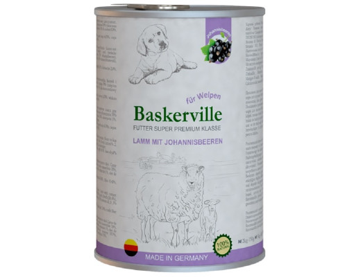 Корм для цуценят Super Premium ягня зі смородиною 800 гр Baskerville