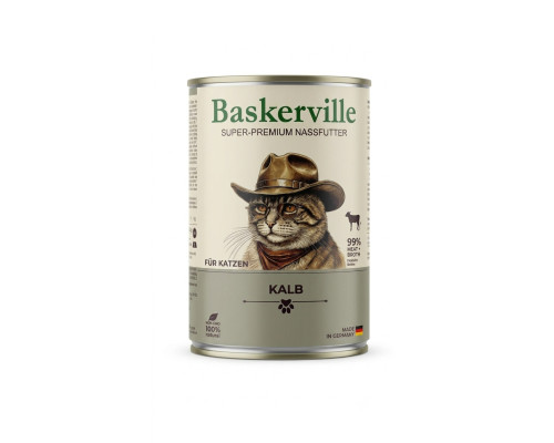Корм для котів Баскервіль з качкою та індичкою 400 г Baskerville