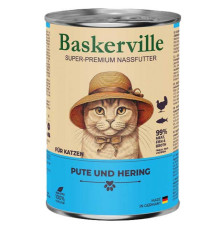 Корм для котів Баскервіль індичка з рибою 400 г Baskerville