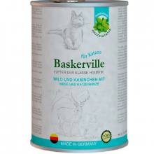 Корм для котов Баскервиль с олениной кроликом и кошачей мятой 400 г Baskerville