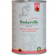 Корм для котов Баскервиль с ягненком клюквой и травой 400 г Baskerville