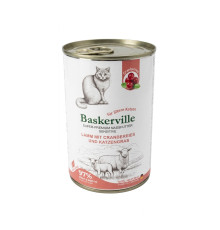Корм для котів Баскервіль з ягням журавлиною та травою 400 г Baskerville