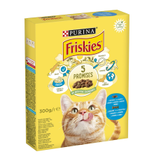 Сухий корм для котів Friskies з лососем та овочами 300 г Purina