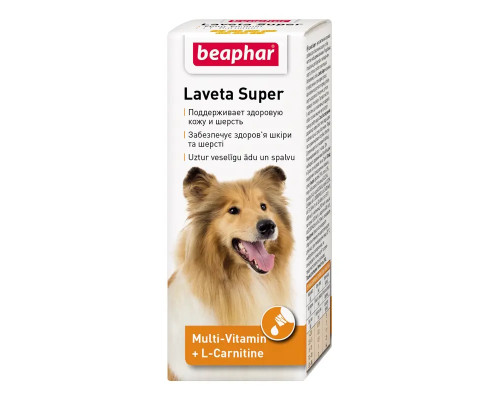 Витамины для собак Beaphar  Laveta Super  для кожи и шерсти 50 мл Beaphar