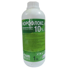 Розчин Норофлокс 10% оральний антибіотик 1 л O.L.KAR