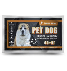 Пет краплі Pet Dog для собак понад 40 кг перметрин імідаклоприд