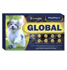 Краплі для собак дрібних порід Perfect Global від бліх і кліщів 1 піпетка 1,7 мл Ветсинтез термін 09.2026