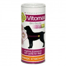 Vitomax 120 таблеток Бреверс с чесноком для собак 