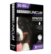 Краплі на холку Unicum Сomplex від бліх кліщ для собак 30-60 кг №4 Unicum