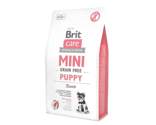 Корм для щенков Брит Brit Care GF Mini Puppy миниатюрных пород, с ягненком 2 кг