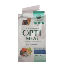 Сухой корм для собак малых пород Adult Dogs Mini Breed Salmon с лососем  700г Optimeal