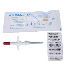 Мікрочіп Animal ID mini з аплікатором 1,4*8 мм Китай