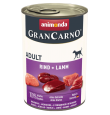 Корм для дорослих собак GranCarno Adult Beef and Lamb з яловичиною та ягням 800 г Animonda