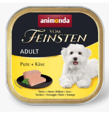 Корм для собак Vom Feinsten Adult Pate Turkey and Cheese з індичкою та сиром 150 г Animonda