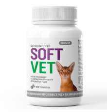Фитокомплекс для котів Provet SOFTVET антистресова дія та нормалізація роботи нервової системи 100 таб