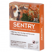 Сентри капли для собак от 7 до 15 кг от блох клещей комаров 1,5 мл 1 пипетка №3 Sentry США
