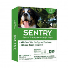 Сентрі для собак більше 30 кг краплі на холку від бліх кліщів комарів 4,5 мл 1 піпетка №3 Sentry США