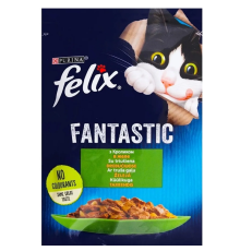 Корм для котів Felix Fantastic із кроликом у желе 85 г Purina
