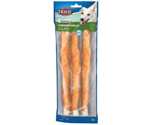 Палочка для собак Denta Fun для чистки зубов  натуральная кожа 28 см 250 г Trixie