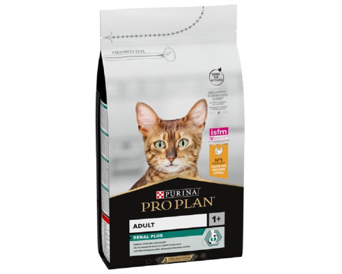 Сухой корм для взрослых котов Adult Renal Plus с курицей 400 г Purina Pro Plan