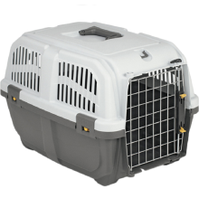 Переноска для собак вагою до 18 кг SKUDO 2 Transport Box IATA Grey 55*36*35 см Trixie