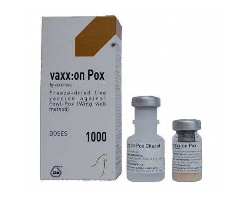 Вакцина vaxx:on POX с растворителем против оспы птицы Vaxxinova