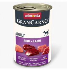 Корм для собак GranCarno Adult Beef and Lamb з яловичиною та ягням 400 г Animonda
