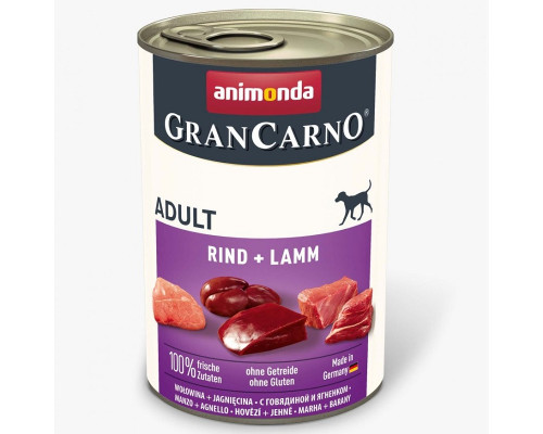 Корм для собак GranCarno Adult Beef and Lamb с говядиной и ягненком 400 г Animonda