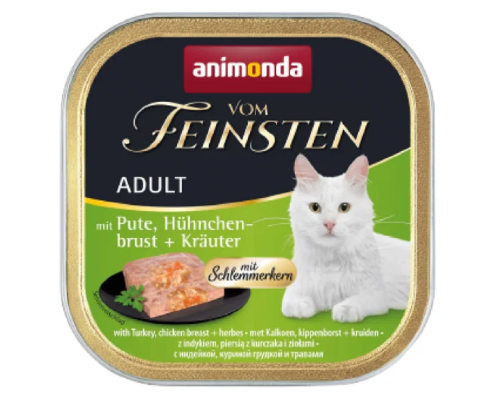Корм для котів Adult з індичкою курячою грудкою та травами 100 г Animonda