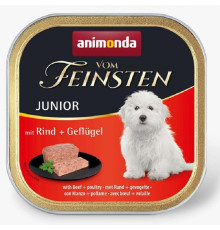 Корм для цуценят Vom Feinsten Junior з яловичиною та птицею 150 гр Animonda