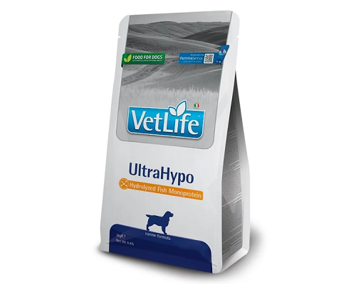 Сухой корм для собак  Farmina Vet Life UltraHypo диетическое питание для уменьшения непереносимости ингредиентов и питательных веществ 2кг