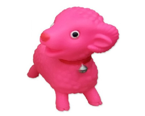 Игрушка резиновая Козлик розовый 15*15*6,5 см Китай